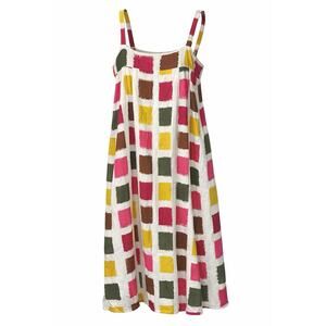 THML MIDI Dress Size XL Multicolor Geometric Spotted Cloud Beach Summer Sundress